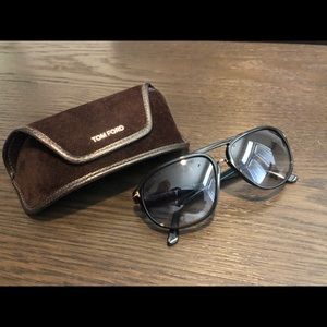Men’s Black Tom Ford Jacob Sunglasses